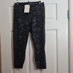 Fabletics Black Camouflage Active Leggings